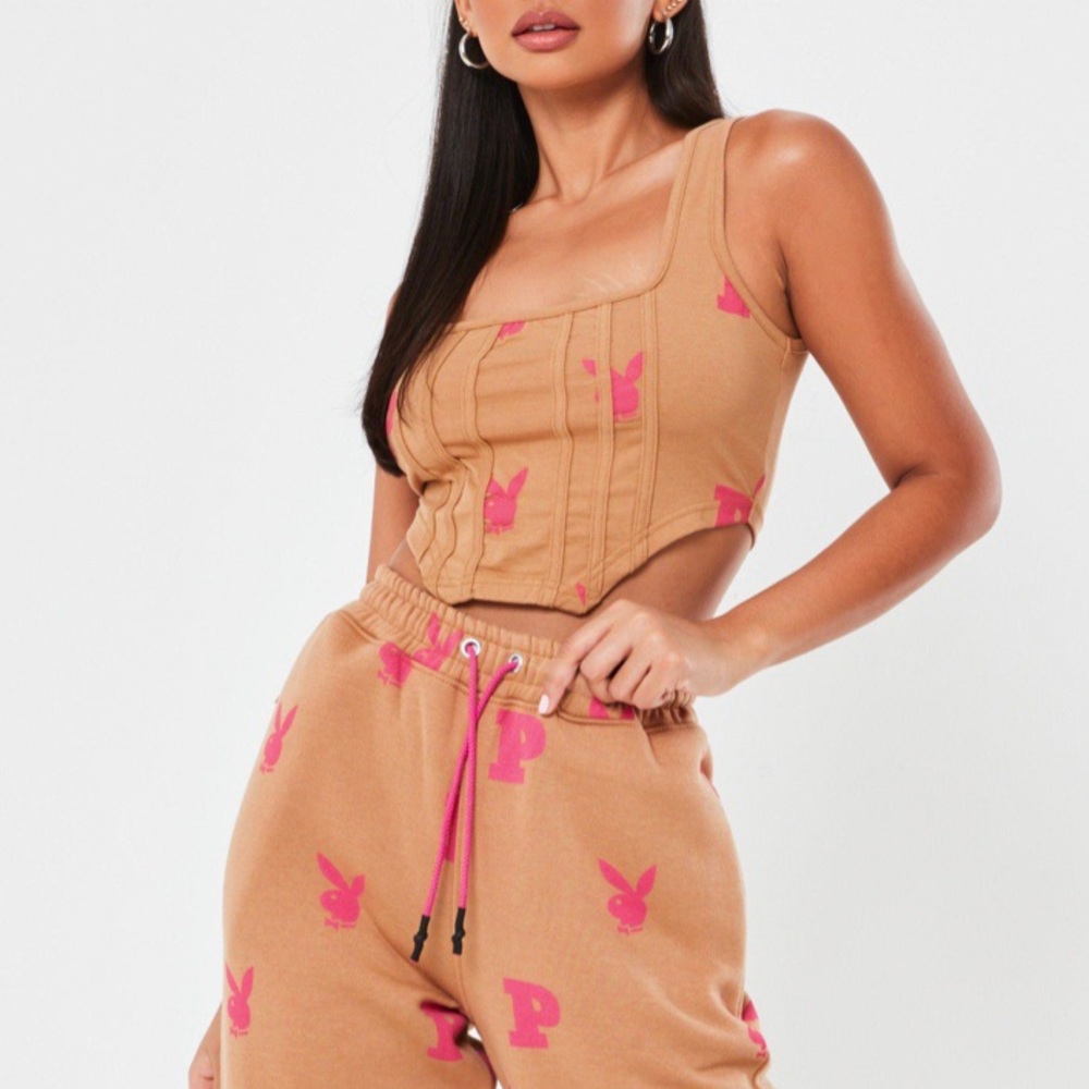 missguided playboy corset top